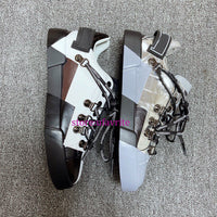 flats shoes lace up casual shoes fashion women 35-41 men 38-45