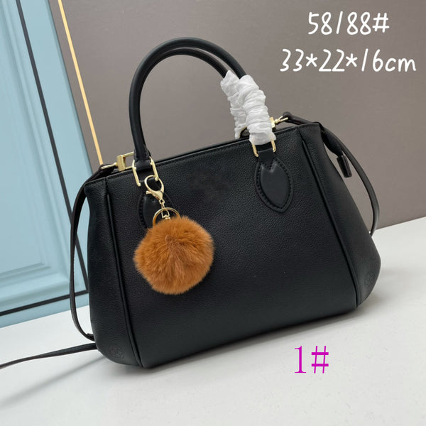 33*22*16cm print canvas leather handle handbag shoulder crossbody bag women fashion 2023