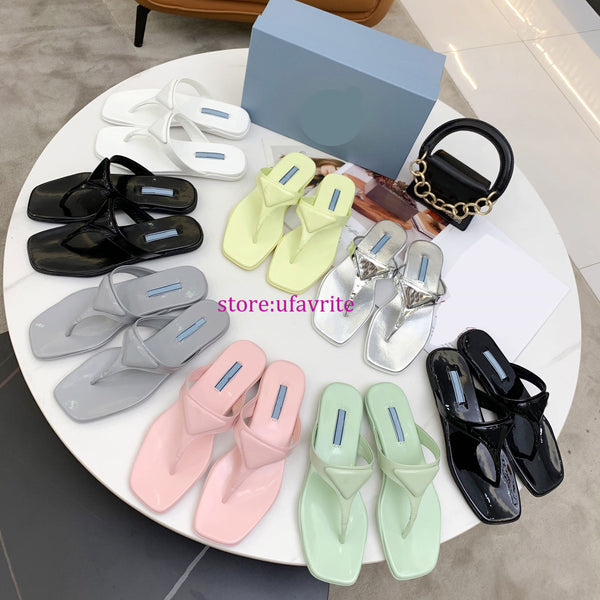 real leather Flip-Flop slippers flats fashion women top quality 35-41 8 colors