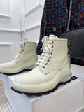 cow leather lace up boots women 35-41 men 38-47 high quality 2022 new