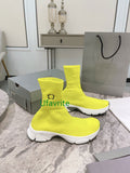 knitted sock boots casual shoes fashion women&men high quality 35-44