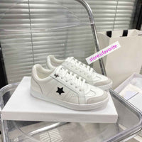 cow leather lace up flats casual shoes breathable Tpu bottom women fashion high quality 2022new35-41