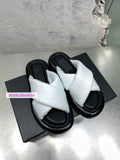 3cm Fluffy slippers flats fashion sandals shoes women 2022ss 35-39 high quality