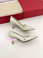 7cm stilettols rivet cow leather pump shoes fashion women high quality 35-42 2022new