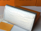 crocodile leather long wallet women fashion high quality 20*11*2.5cm