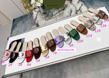 eur 35-44 cow leather flats shoes slippers sandals fashion high quality 14colors 2022new