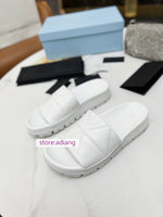 soft lamb leather slippers comfort flat shoes women 35-40 2023 black white apricot high quality