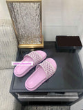 eur35-42 Weaving hollow out slippers flats fashion shoes sandals women high quality 2022ss