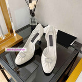 9cm stiletto high heel  silk&leather pump boat shoes women top quality 35-41 2022new