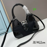 1BA381 lamb leather 22.5*16*7.5cm handle handbag crossbody bag women 2022 new