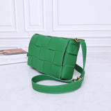 23*15*5.5cm weave cow leather brife crossbody bag women top quality 2023