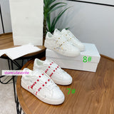 38 colors rivet lace up casual shoes women fashion flats high quality 35-41 men 39-45  2022