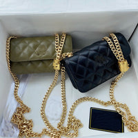 18*11cm high quality soft leather gold bead Adjustable chian shoulder bag crossbody bag 2022 new