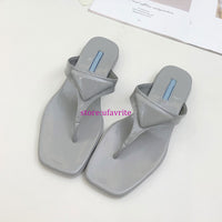 real leather Flip-Flop slippers flats fashion women top quality 35-41 8 colors