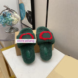 fleece fur warm slippers casual shoes comfort women high quality 2022 new 35-40