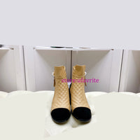 5.5cm heel black toe boots cool shoes fashion women top quality 35-40