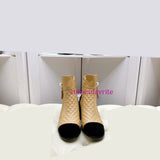 5.5cm heel black toe boots cool shoes fashion women top quality 35-40