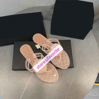 transparent Flip flops slippers sandals flats beach shoes women high quality 35-41 2022new