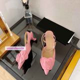 5cm stiletto lamb leather point toe boat shoes pump sandals women top quality 35-40 2022new