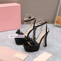 14cm thick heel waterproof sandals fashion shoes women 2023 high quality