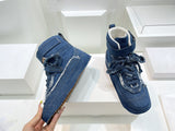 3cm flats denim casual shoes lace up cool women 35-39 men 38-45 high quality