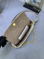 23.5*12*4.3cm embossing leather crossbody bag 2 strap women fashion 2023 high quality