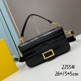 26*5*15cm Crocodile pattern leather crossbody bag women high quality 2022