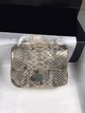 17cm Python pattern lamb leather lining gold chain crossbody bag top quality