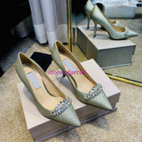 5.5/8.5cm point silm high heel boat shoes wedding party fashion women 34-40