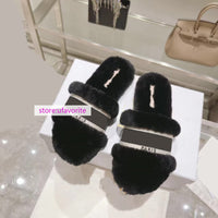 35-42 soft fleece slippers flats women comfort shoes women 2022 new high quality