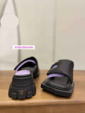 35-41 leather Thick bottom slippers women casual shoes high quality 2022 new