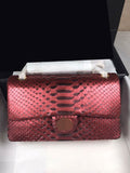 25.5*15.5*6.5cm Python pattern leather lining chain crossbody bag top quality