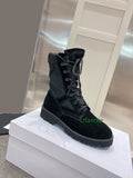 lace up Motorcycle style boots flats fashion street women size 35-40 top quality