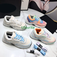 Fluorescence sneaker Colorful lace up casual shoes comfort fashion women 35-42 men38-45