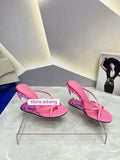 11cm Slope heel sandals high heel slippers grace women fashion 2023 35-41 high quality