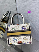 Top quality handle bag tote bag Embroidery 36.5*28*16cm  41.5*32*5cm 2022 new  1286S