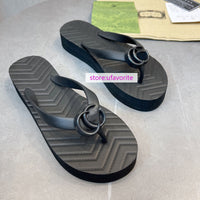 women  Thick bottom flats Flip flops slippers fashion shoes 35-42 high quality 2022new