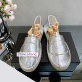 soft lamb leather flats fashion sandals shoes women 35-40 black white apricot silve 2023 new