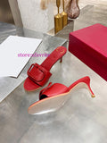 6.5cm High heel slippers sandals fashion women size 35-42