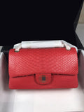 25.5*15.5*6.5cm Python pattern leather lining chain crossbody bag top quality