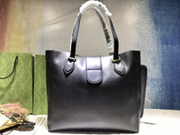 649577 leather tote bag handbag 35*32*11 cm women 2022 new