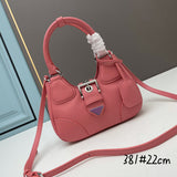 1BA381 lamb leather 22.5*16*7.5cm handle handbag crossbody bag women 2022 new