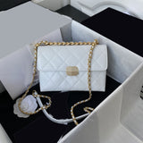 21*13*7cm lamb leather  chain mini crossbody bag top quality