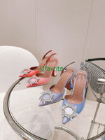 Halo color point cow leather high heel boat shoes fashion women 35-42 top quality