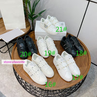 38 colors rivet lace up casual shoes women fashion flats high quality 35-41 men 39-45  2022