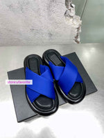 3cm Fluffy slippers flats fashion sandals shoes women 2022ss 35-39 high quality