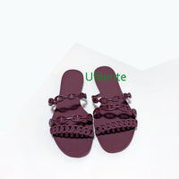 TPU slippers flats shoes fashion women outwear high quality 35-40 6colors