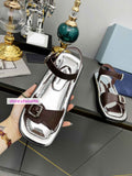 cow leather flats casual slippers sandals women fashion 2022new high quality 35-41