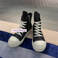 high top casual leathe shoes comfort flats classic women sneaker high quality 2022 34-45