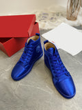 flats casual leather shoes lace up high top comfort women 35-41 men 38-47 2022